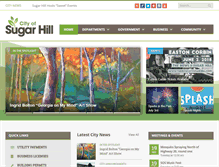 Tablet Screenshot of cityofsugarhill.com